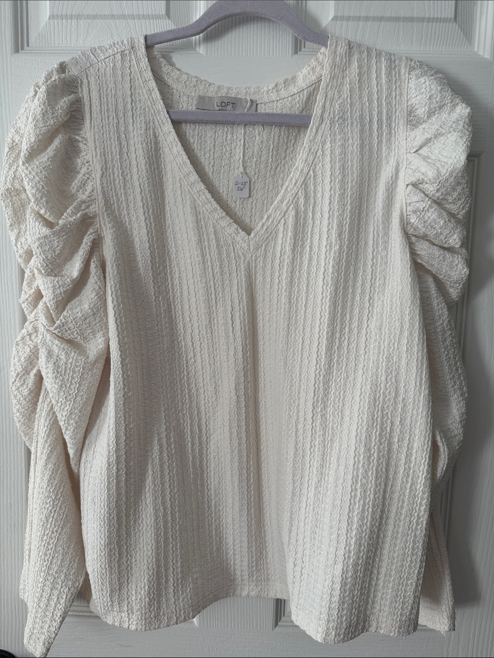 Loft Blouse Long Puff Sleeve